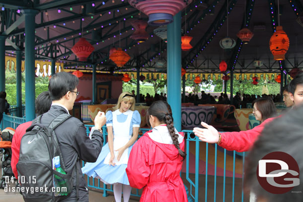 Alice was out meeting guests as I walked through Fantasyland.