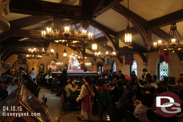 A look into one of the dining rooms.  