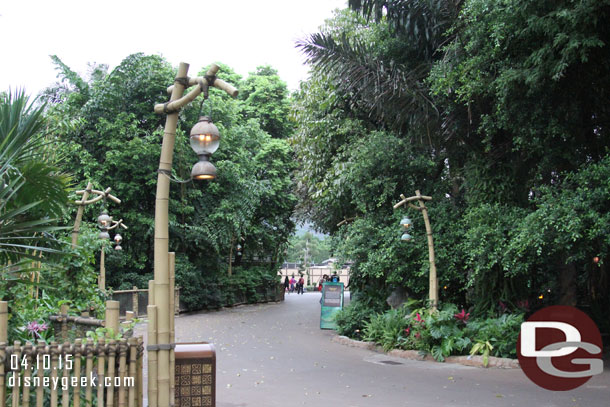 The walkway to Fantasyland/Toy Story Land