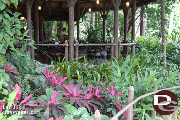 Some of the seating area for the River View Cafe