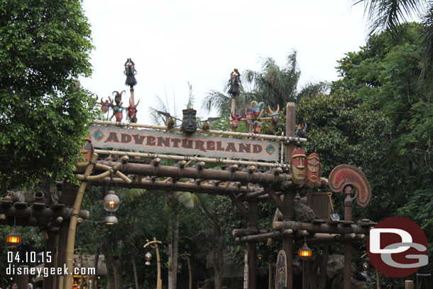 Heading back to Adventureland.