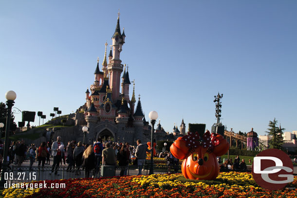 Halloween kicks off in a couple of days but there are already decorations up throughout the park.