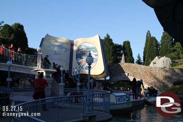 First you see Le Pays des Contes de Fees the storybook land canal boats.