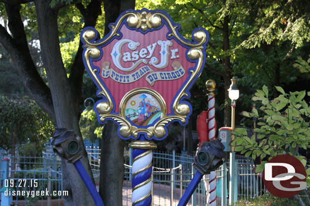 Next up Casey Jr. Le Petit Train Du Cirque