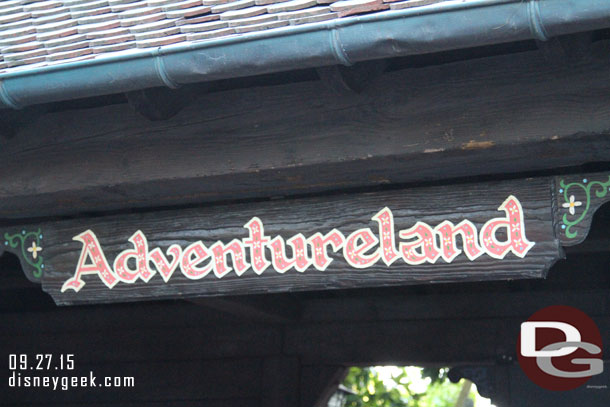 Walked into Adventureland next.