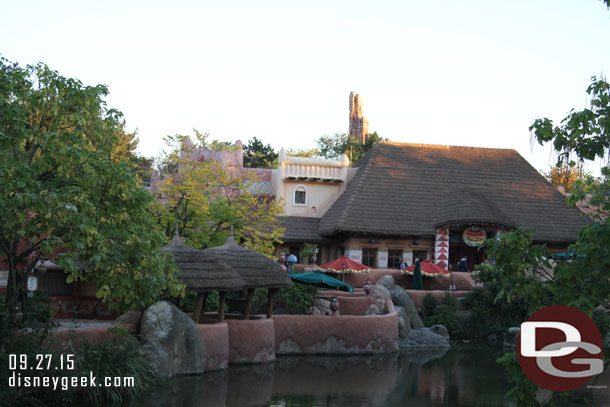 The rest of Adventureland across the water.