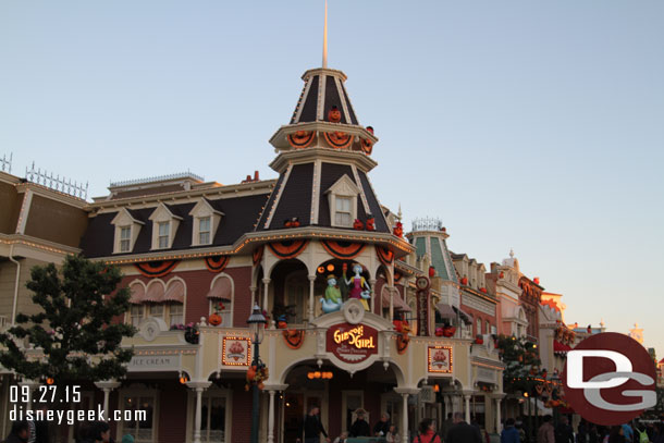 Main Street USA was decked out for Halloween.