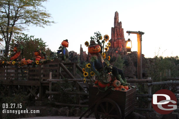 Big Thunder looming in the distance.