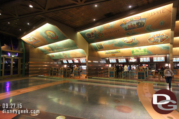 Inside Cafe Hyperion in Tomorrowland.