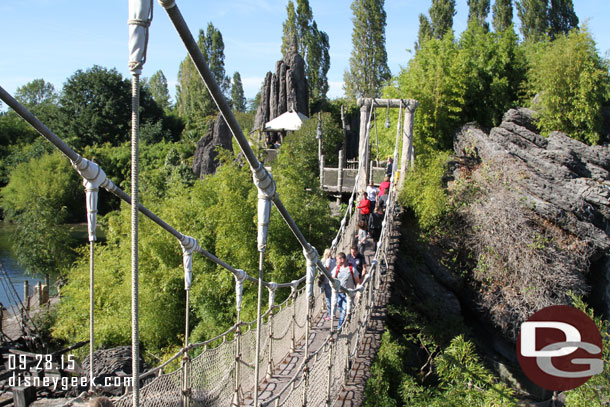 Of course a crowd jumping around when I want to cross the bridge though.