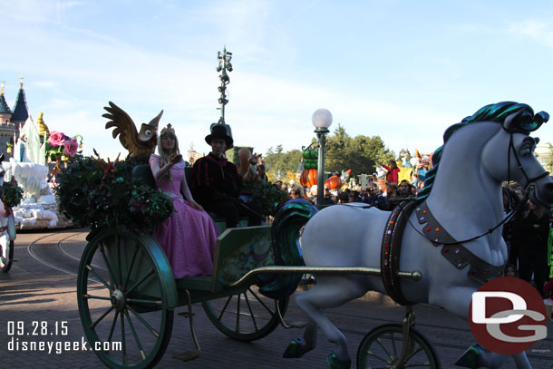 Sleeping Beauty and friends were next in a coach.