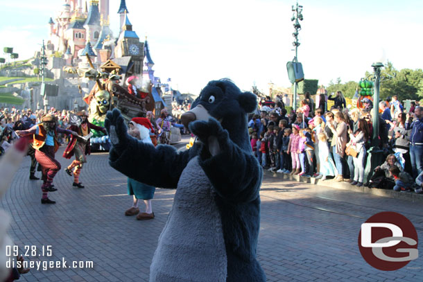 Baloo roaming the streets.