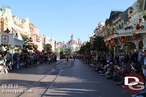 I made it to Main Street just before the daily parade was to start.