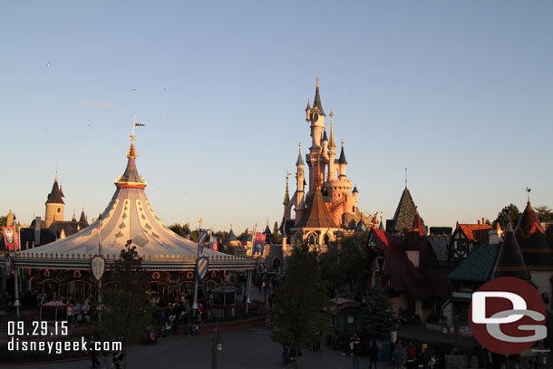 The Carousel and Castle.  Notice the distance and how far back Dumbo is set.