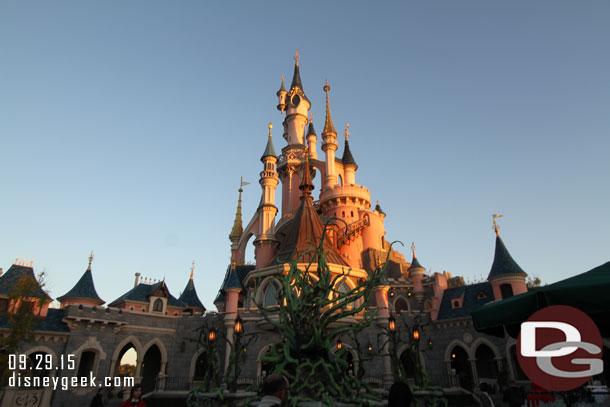 Approaching Sleeping Beauty Castle