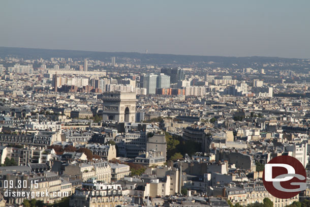 The Arc de Triomphe from the second floor.