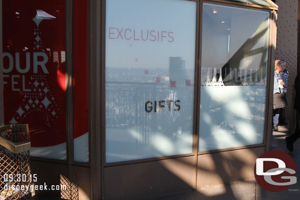 The gift shop on the 2nd floor