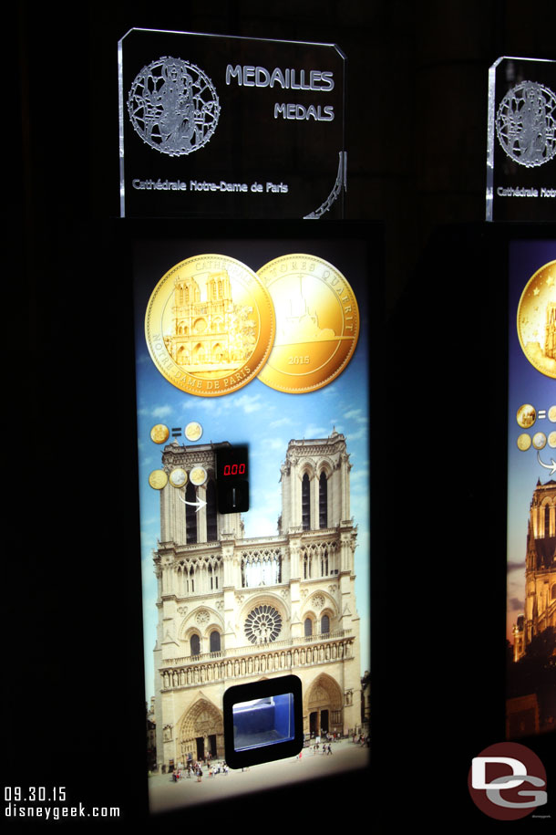 A souvenir medallion, 2 euros.  Thought it was worth a go since it had the cathedral on one side and the date on it to.