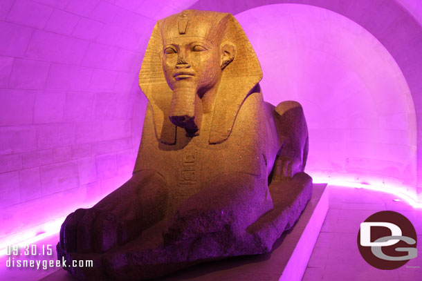 The Great Sphinx of Tanis is a 24 ton granite sphinx that marks the entrance to the Egyptian Antiquities collection.  