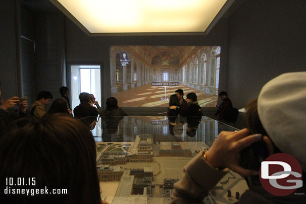 The first series of rooms are called the history of the palace and they act as an introduction to what you will be seeing.  There are maps, models, and videos.  