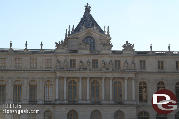 Looking back at the main palace