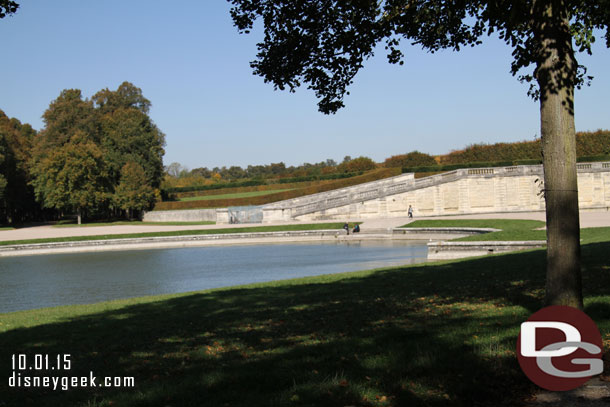 Eventually came to the Grand Trianon and the edge of the Grand Canal.