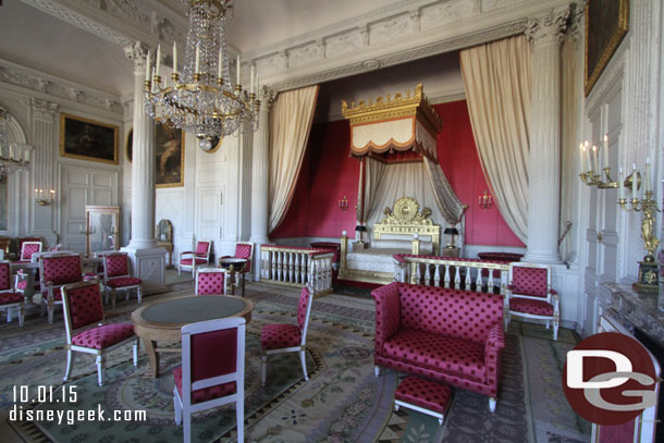 The former bedroom of Louis XIV, the bedroom of the empress Marie-Louise