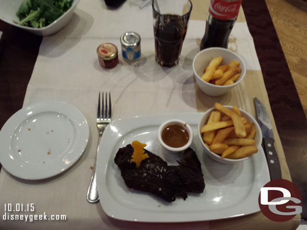 My fillet eventually arrived and was cooked how I wanted it this time.  And they brought more fries too.