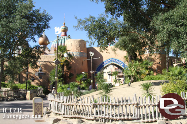 The entrance to Adventureland.