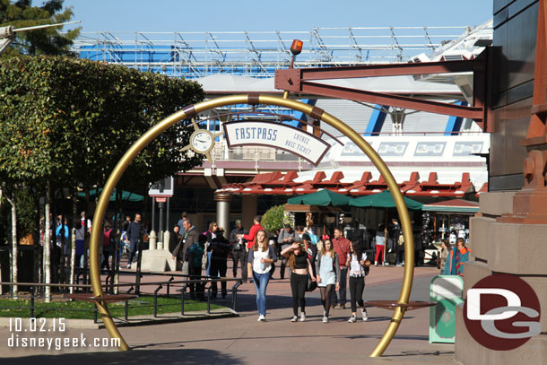 The FastPass entrance is off to the opposite side of the Mountain from the regular one.