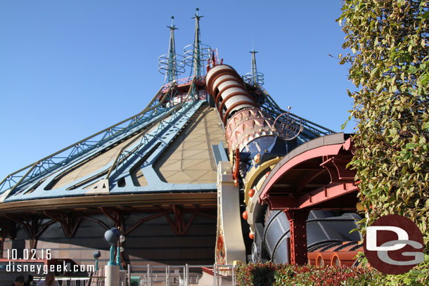 More Space Mountain pictures as I debated if I wanted to wait in the Autopia line.