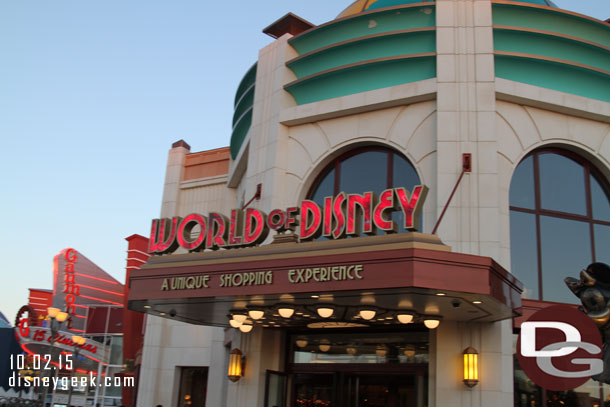 Walking through the Disney Village
