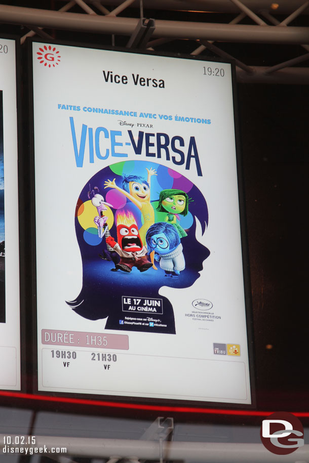 Inside Out is also known as Vice-Versa here.