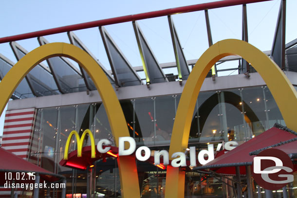 Took a look at McDonalds.. which was rally busy.