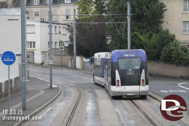 A bus system in Caen.. we were on a regular charter type bus.