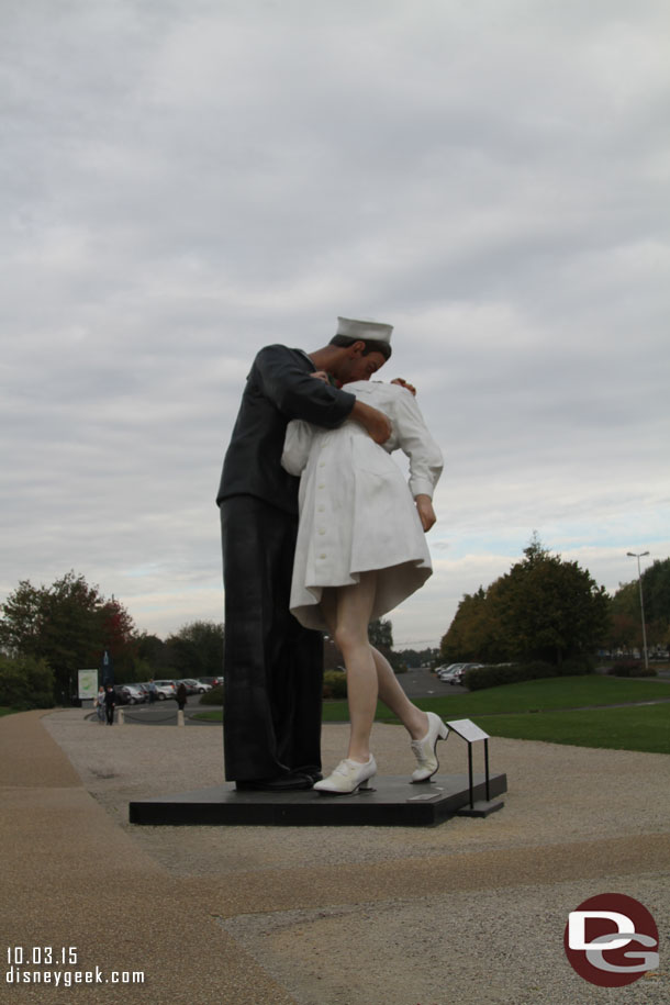 One statue I did recognize, Unconditional Surrender which is a 25ft tall bronze statue depicting the famous WWII picture.  This statue travels the world and happened to be on display when we were there.