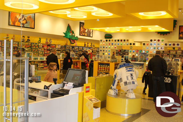 The Lego store in the Disney Village