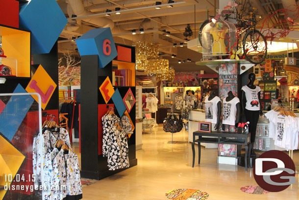 A look inside the Disney Fashion store.