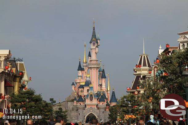 Sleeping Beauty Castle this morning.