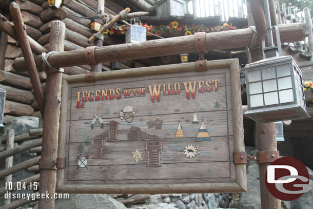 The sign for the attraction.