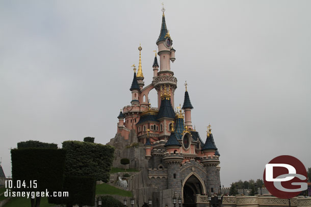 Wrapping up this section with a look at Sleeping Beauty Castle today.  The skies were overcast, no clear blue now.