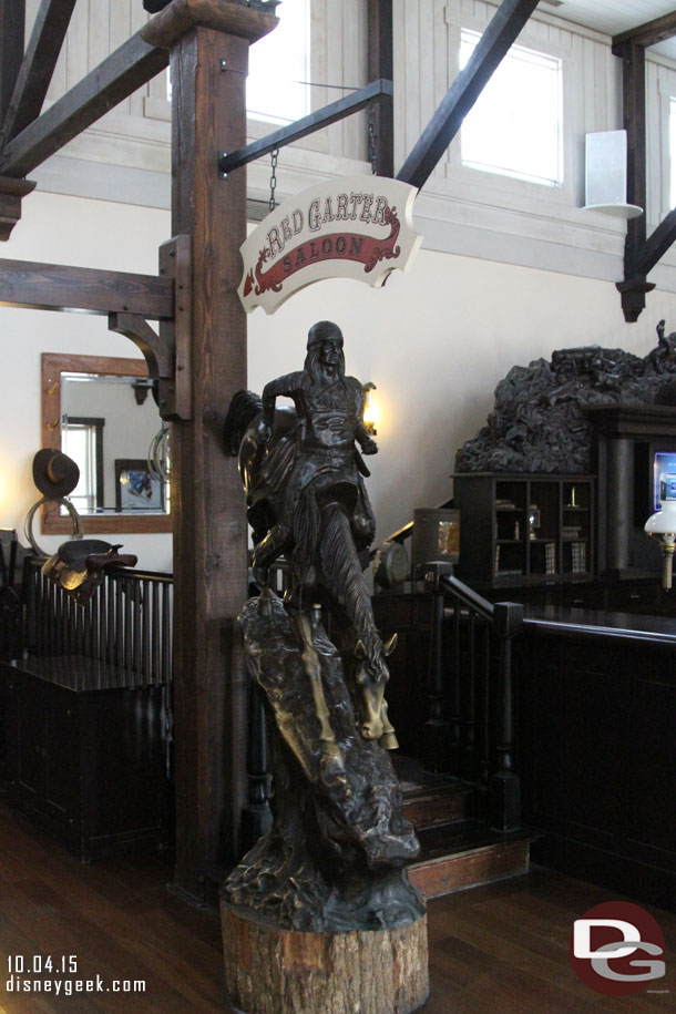 A saloon in the lobby.