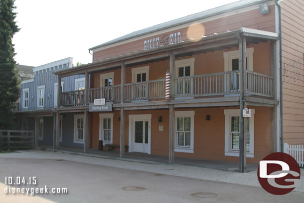 Here you can see the building labeled for Billy the Kid.