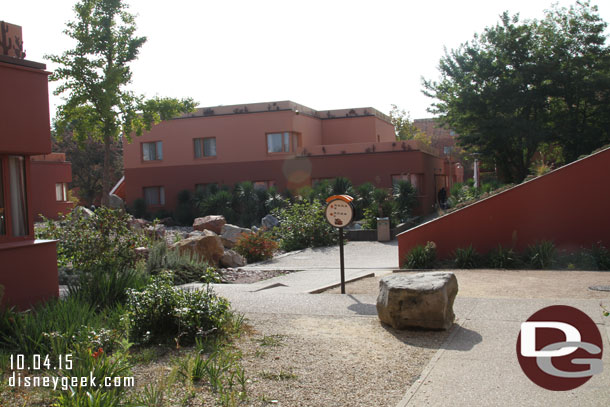 A courtyard in the Mater section