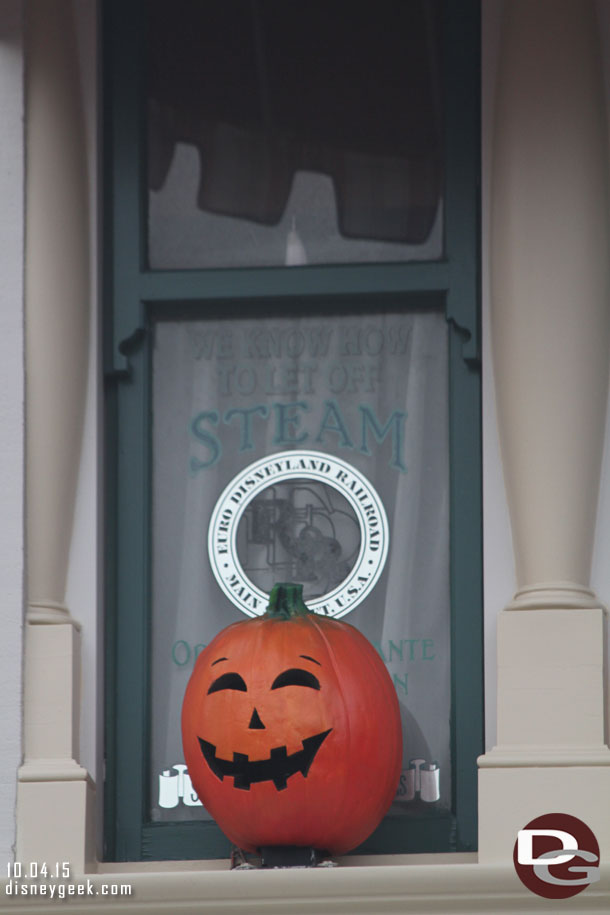 The pumpkins got in the way of some of the windows...