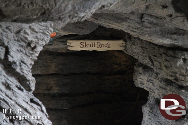 You can go inside Skull Rock