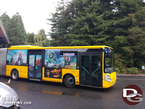 A Disney shuttle bus