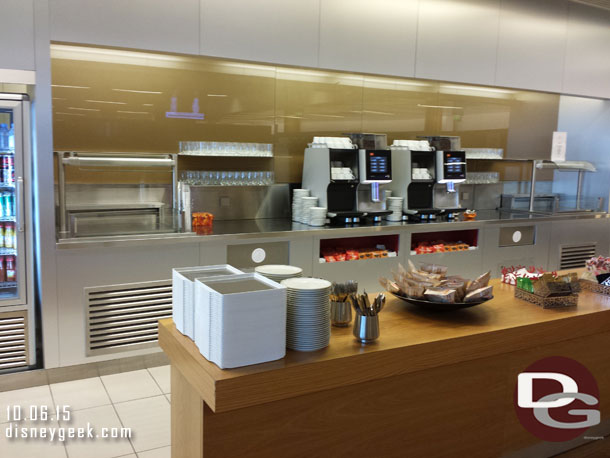 The beverage are in the Air France lounge.