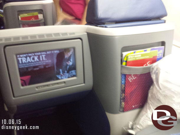 This was an older 767 and the worst plane and seat of the entire trip.  Delta One service from JFK to LAX was not impressive compared to Air France Business or even the 757 we had from LAX to JFK on the way out.