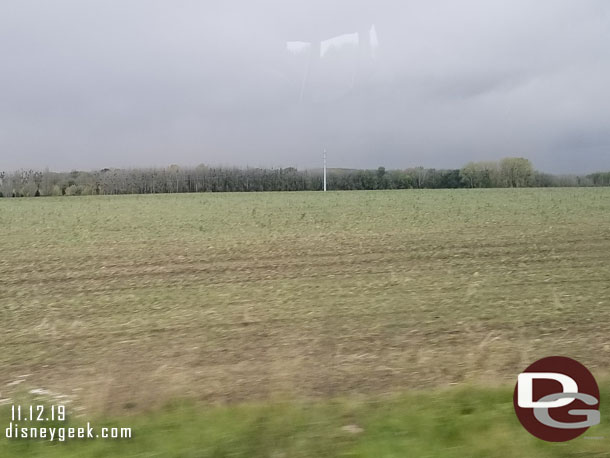 Driving through the French countryside.  Our driver opted for the back roads vs the highway.